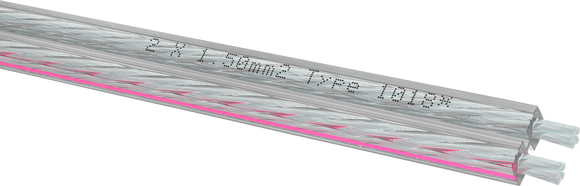 OEHLBACH Silverline 15 LS-Kabel 2x1,5mm² transparent Preis pro Meter
