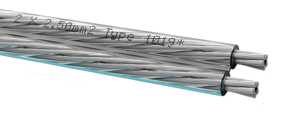 OEHLBACH Silverline 25 LS-Kabel 2x2,5mm² versilbert, Preis pro Meter