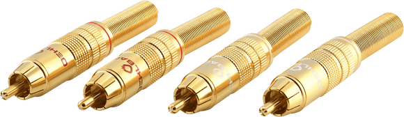 OEHLBACH CJG 63 8,0mm² gold 4 Stk Cinch Stecker