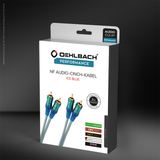 OEHLBACH Ice Blue NF Audio-Cinch-Kabel
