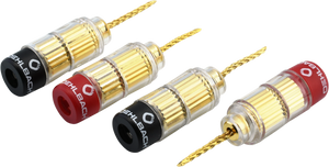 OEHLBACH Solution Banana-Flex-Verbinder für Lautsprecher 1,5 mm² bis 6,0 mm², 4 Stück